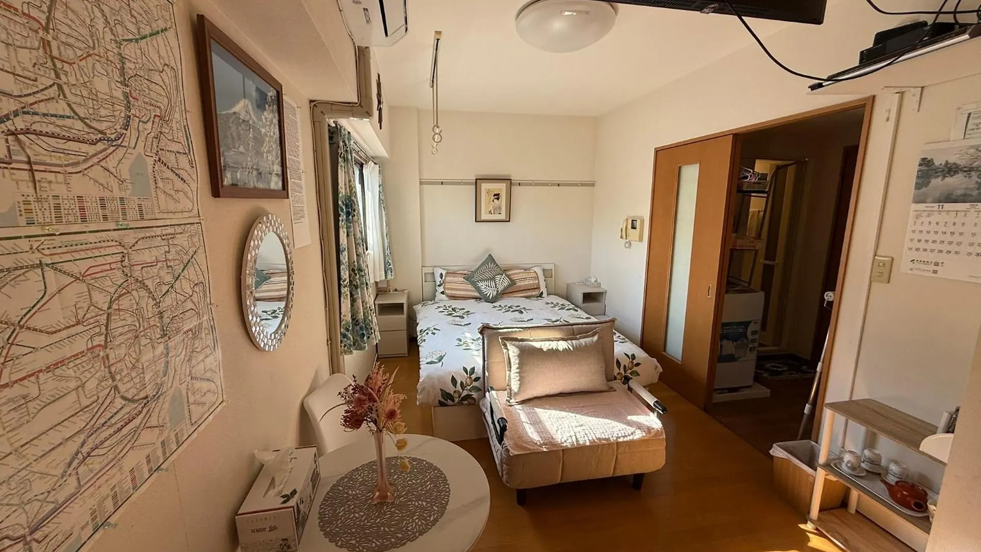 都心の家30 Square Meter King Size Bed With Stepping Rice Tokyo